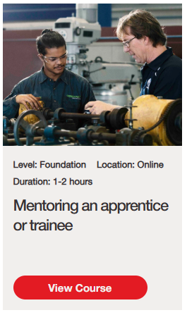 Micro-credential - Mentoring an apprentice or trainee