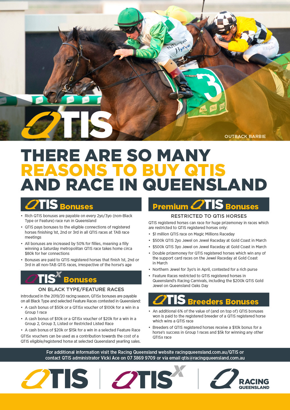 Queensland Thoroughbred Incentive Scheme (QTIS) Racing Queensland