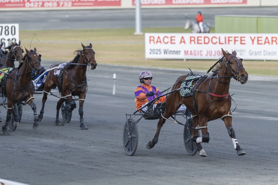 Trainer Colin Godden and leading reinsman Nathan Dawson combined to win the Vale Noel Price Pace at Redcliffe earlier this month with Francs For Coming.