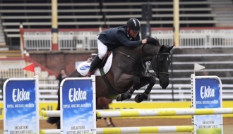 Underwhelming racehorse excels at Ekka showjumping