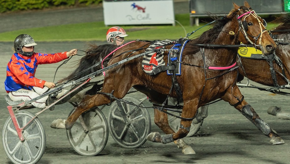 Holly Chalmers after driving Kingsbury to victory for Ashleigh Chalmers.