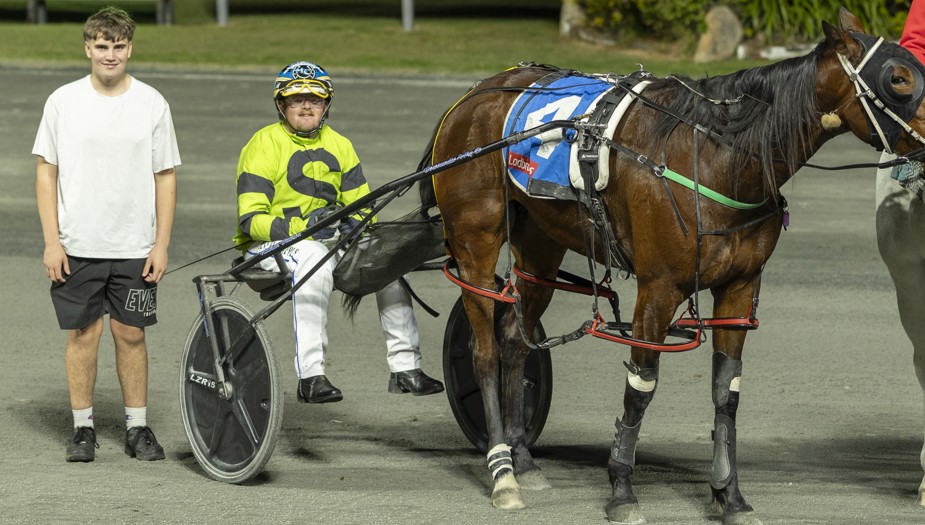 Mitch Chapple after scoring behind Captain Jazz for trainer Donny Smith.