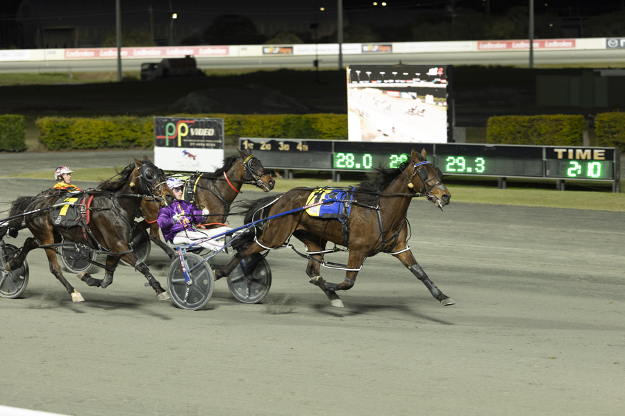 Angus Garrard driving Hes All Torque to victory on Wednesday night.