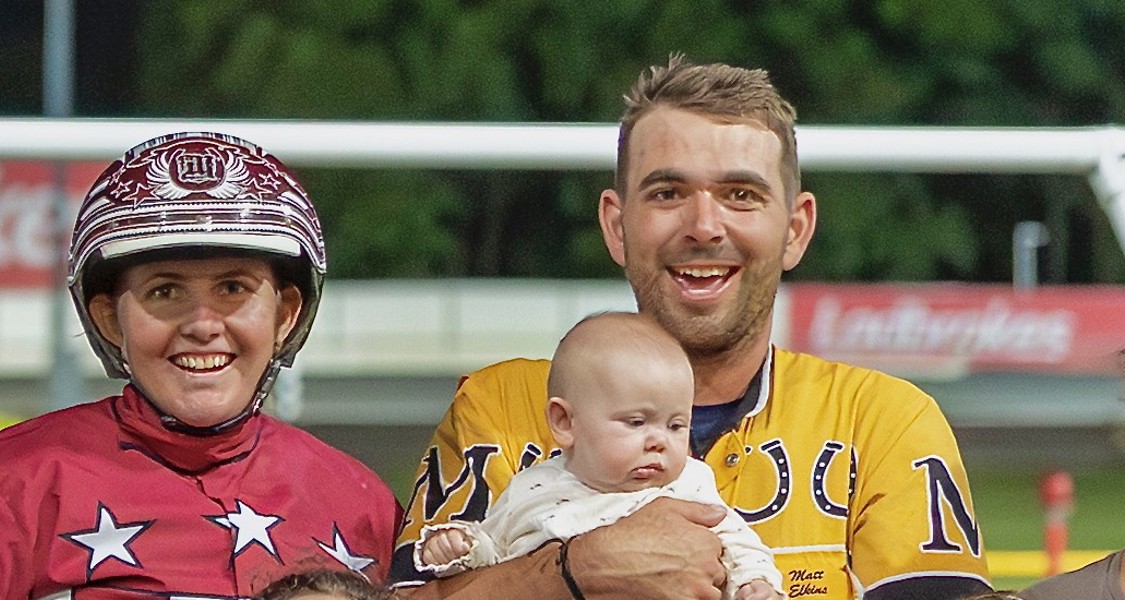 Lochinvar Camaro going to the line on Wednesday for trainer and driver Matt Elkins.