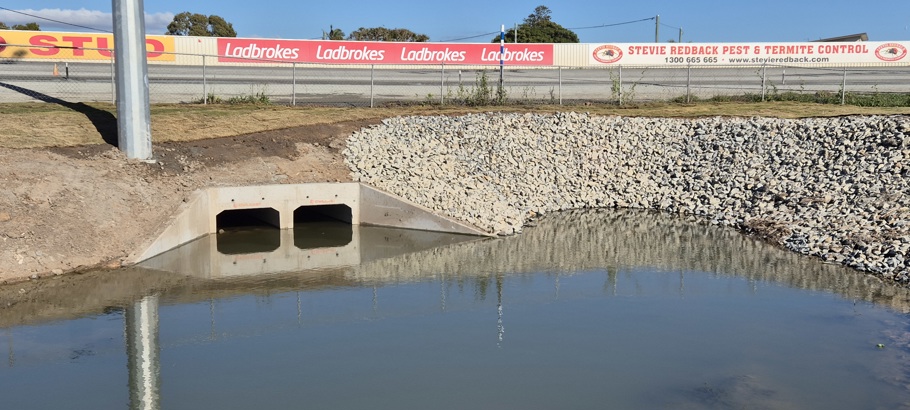 Redcliffe Paceway Culvert and Retaining Wall Works
