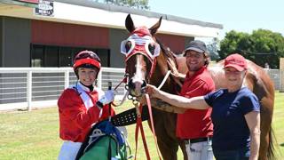 Vivian Coombes showing some backbone in dual roles